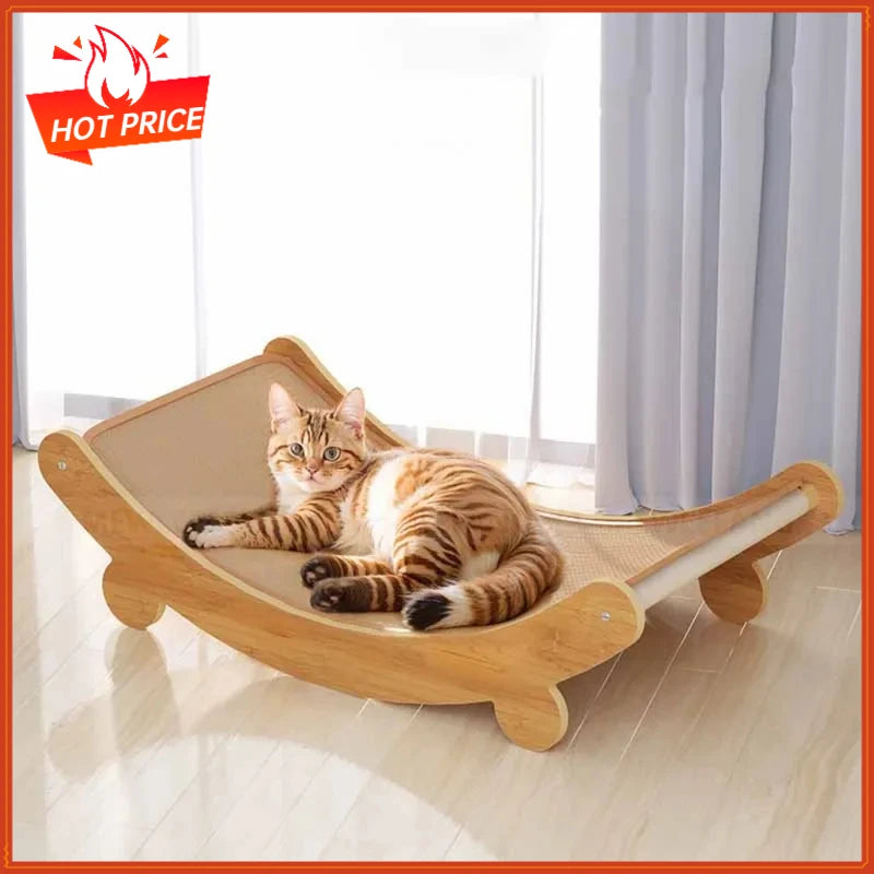 Cat Scratch Board & Bed | Wood & Sisal Scratcher Pad Cat Scratch Board QXL