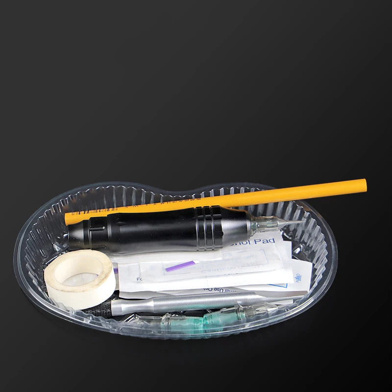 10-Pack Disposable Tattoo Tray Bowls | Sterile Waist-Shaped Disposable Tattoo Tray QXL