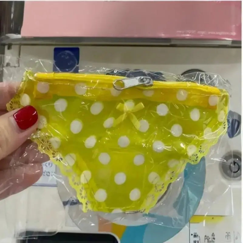 Novelty PVC Coin Purse | Panties-Shaped Strawberry Mini Bag Novelty Coin Purse QXL