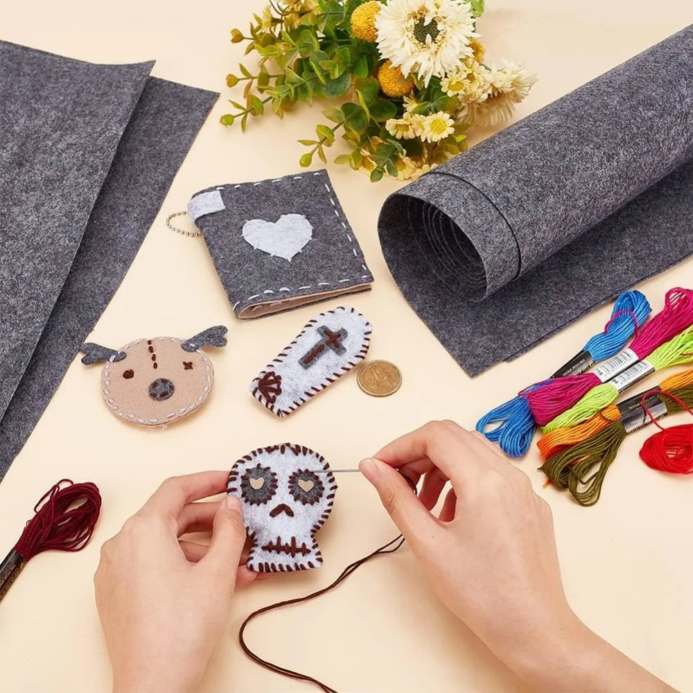 Dark Gray Felt Fabric Roll 10ft×15.75in | Polyester Craft Felt Felt Fabric Roll QXL