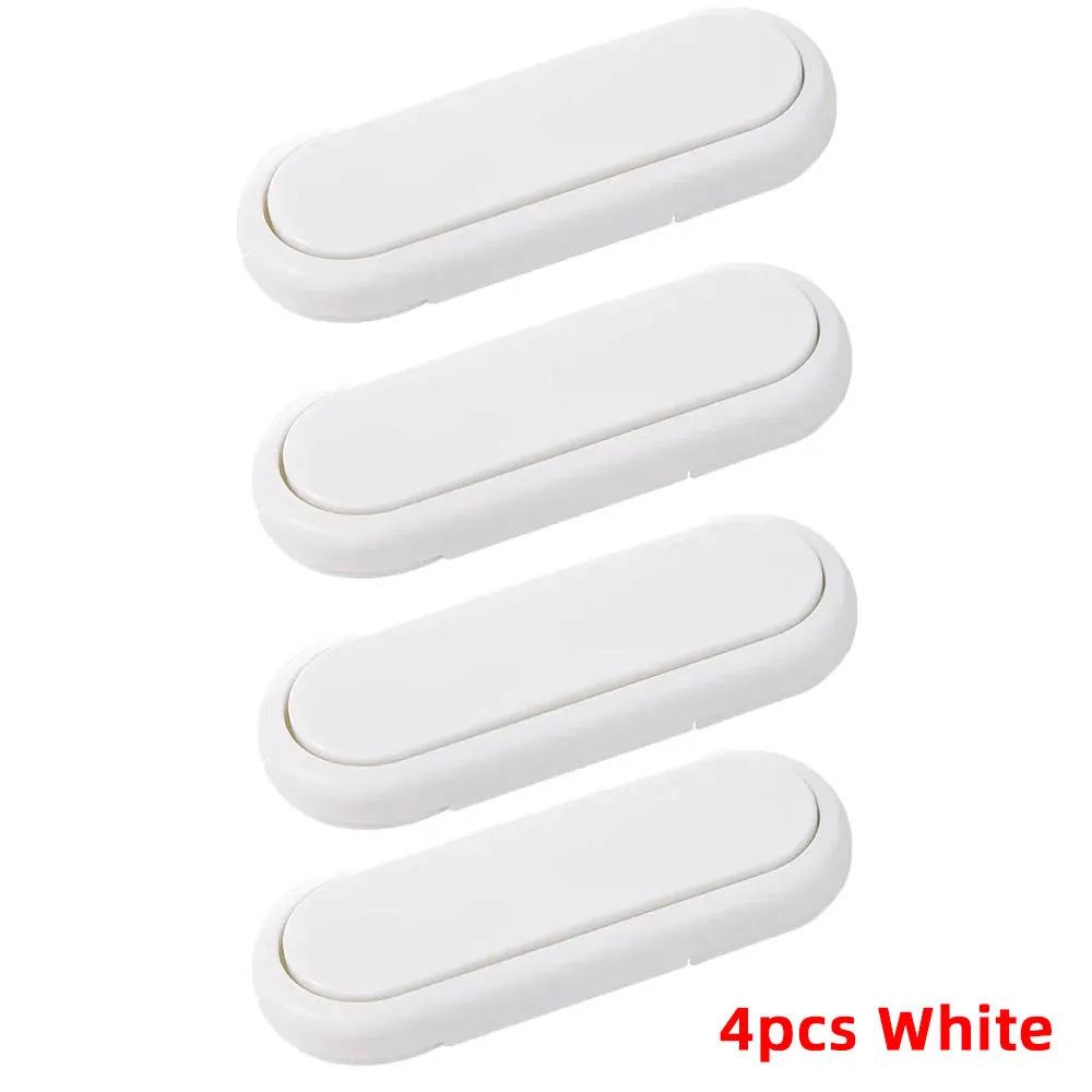 Baby Cabinet & Drawer Safety Locks – Anti-Pinch Child Lock 2-Pack Baby Safety Lock QXL B180 White-4Pcs