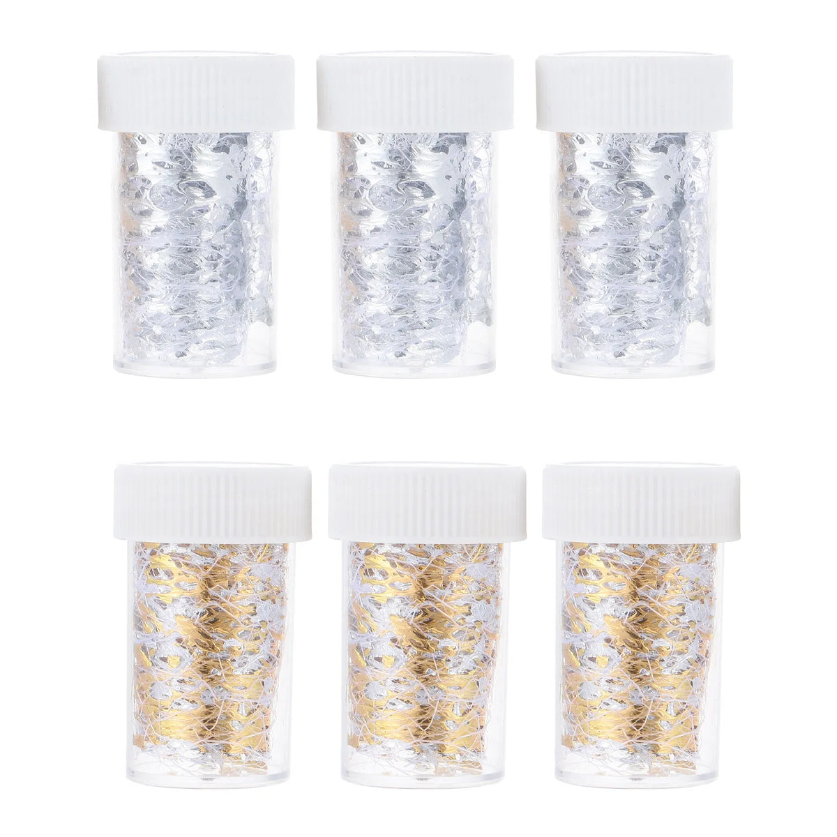 6-Pack Gold Foil Mesh Nail Art Decorations | DIY Manicure Set Nail Art Decoration QXL