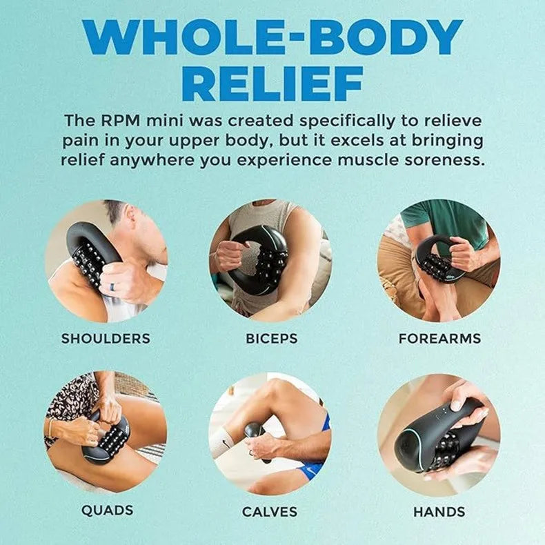 Mini Rolling Percussive Massager | 3-Speed Rechargeable Percussive Massager QXL