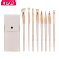 White Rose 8-Piece Soft Fiber Eye & Detail Makeup Brush Set Makeup Brush Set QXL 8 pieces and bags