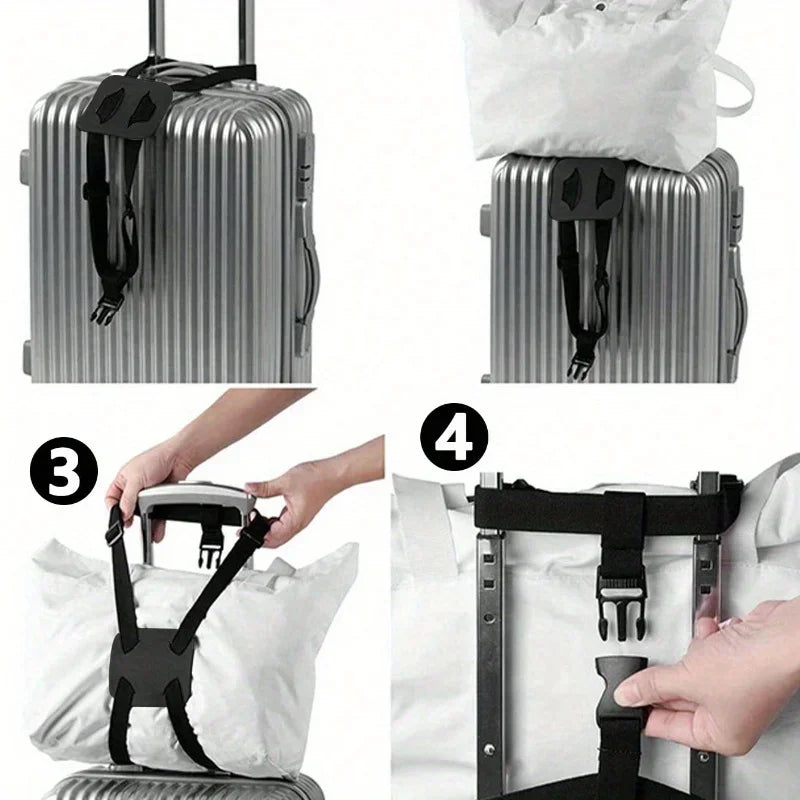 Adjustable Luggage Strap | Nylon Suitcase Belt 1 or 3 Pack Luggage Strap QXL
