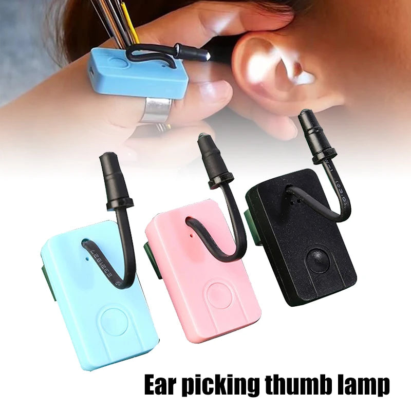Rechargeable Thumb Ear Pick LED Light | 3 Brightness Levels Ear Cleaning Light QXL