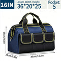 Heavy-Duty Electrician Tool Bag | Multi-Pocket Oxford 13–23" Electrician Tool Bag QXL large 3
