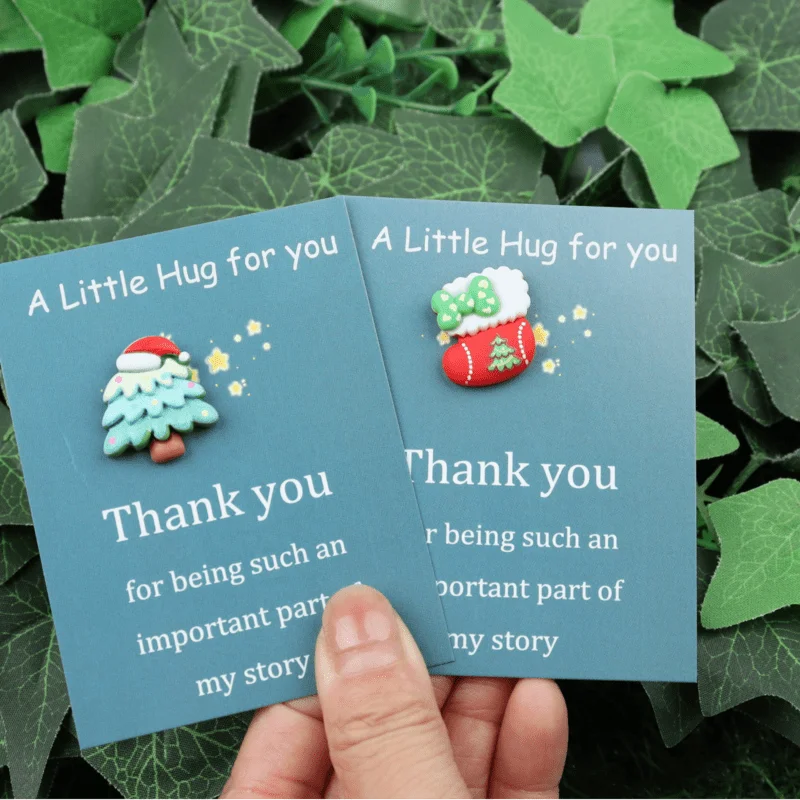 Christmas Mini Hug Cards – Santa, Snowman & Reindeer 10/40pk Holiday Gift Cards QXL