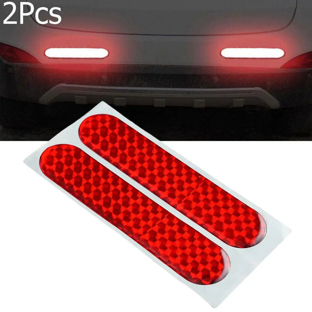 2-Pack Reflective Car Door Warning Stickers – Red Safety Decal Car Safety Sticker QXL