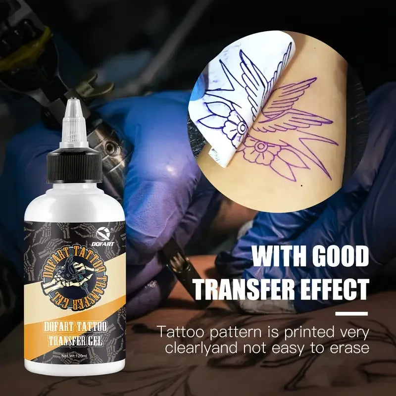 Tattoo Transfer Gel Paste 120ml | Quick-Dry Stencil Aid Tattoo Transfer Gel QXL