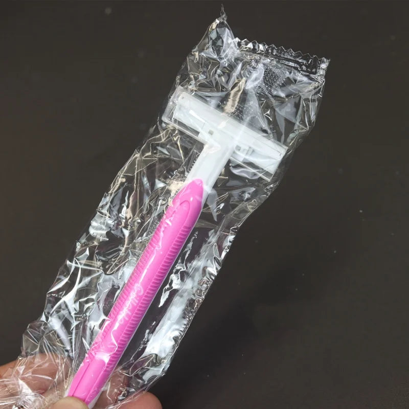 Disposable Women's Razor 5-Pack | 3-Layer Stainless Steel Blade Disposable Razor QXL