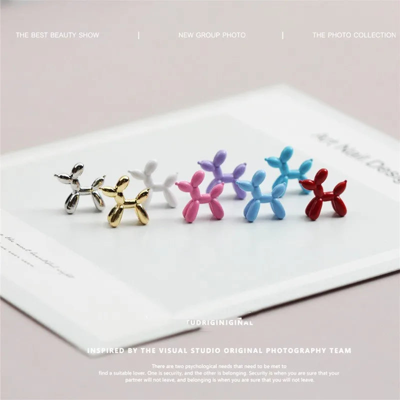 5-Pack Kawaii Balloon Dog Alloy Nail Charms | DIY Nail Art Nail Art Charms QXL