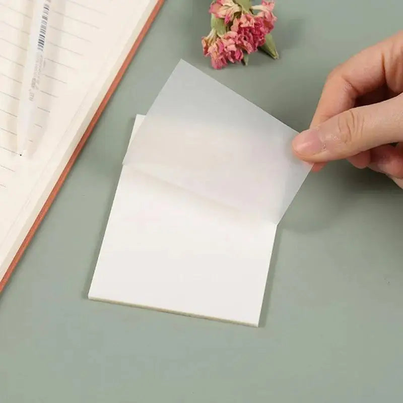 Transparent Removable Sticky Notes – Clear Reusable Note Stickers Transparent Sticky Notes QXL