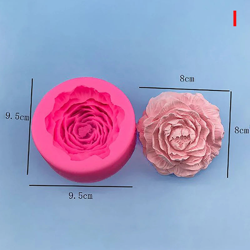 Silicone Flower Mold – Cake, Soap, Candle & Candy Making Silicone Craft Mold QXL peony2