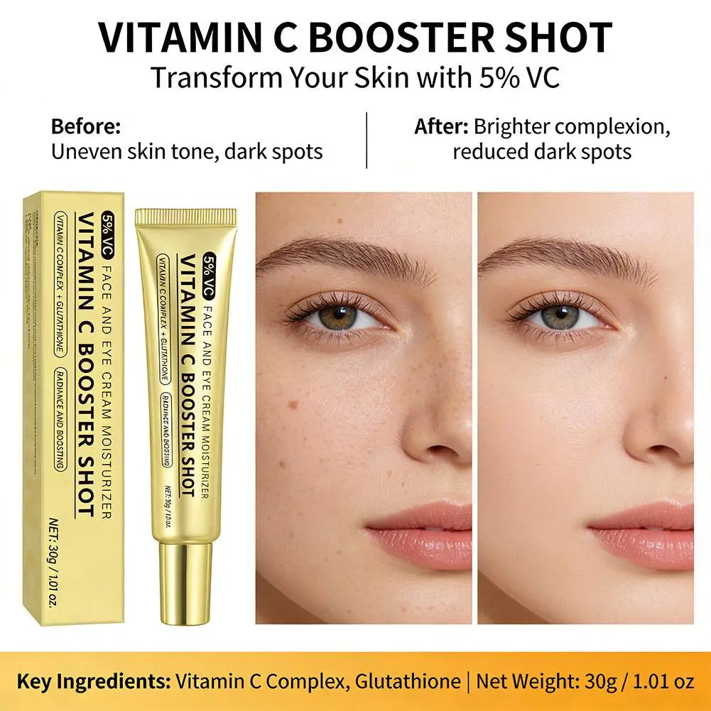 Vitamin C Booster Serum – Niacinamide, Glutathione & Vitamin E Brightening Face Serum QXL