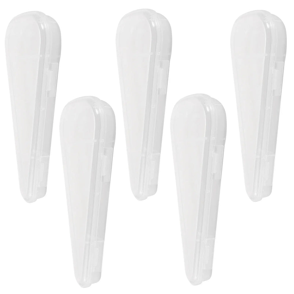 5-Pack Transparent Toothbrush Travel Cases & Storage Organizer Toothbrush Travel Case QXL