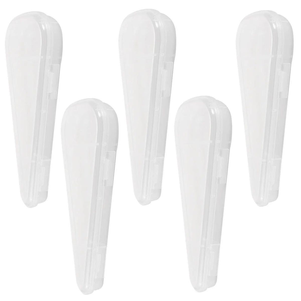 5-Pack Transparent Toothbrush Travel Cases & Storage Organizer Toothbrush Travel Case QXL