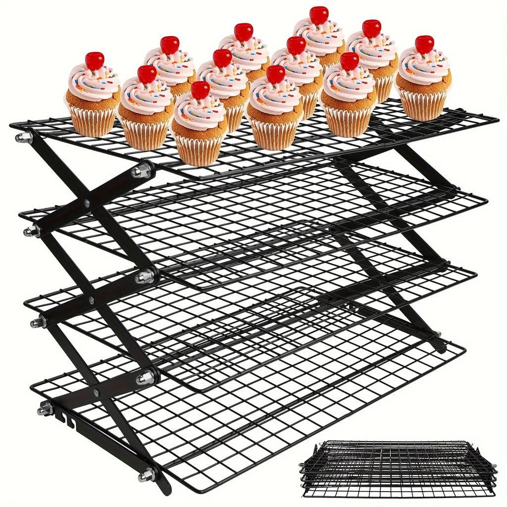 Foldable Stackable Metal Wire Baking Cooling Rack | Drying Baking Cooling Rack QXL