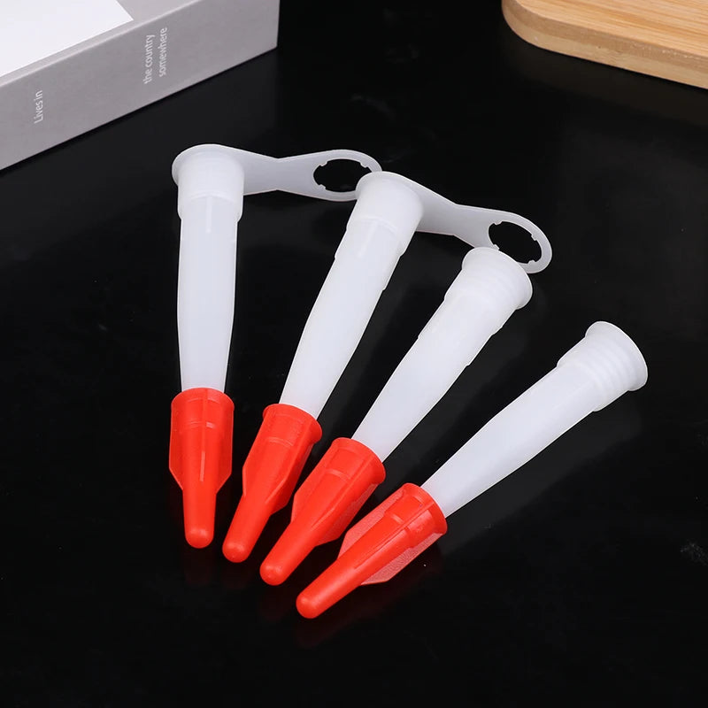 10-Pack Re-Sealable Caulking Nozzles | Mastic Cartridge Tips Caulking Nozzle Set QXL