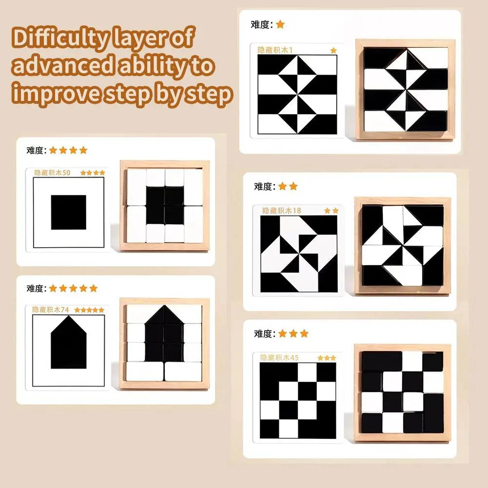Montessori 3D Hidden Block Puzzle Toy | Kids Building Blocks Educational Puzzle Toy QXL