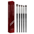 MAGEFY 5-Pc Eye Makeup Brush Set | Soft Synthetic Bristles Eye Makeup Brush Set QXL Black