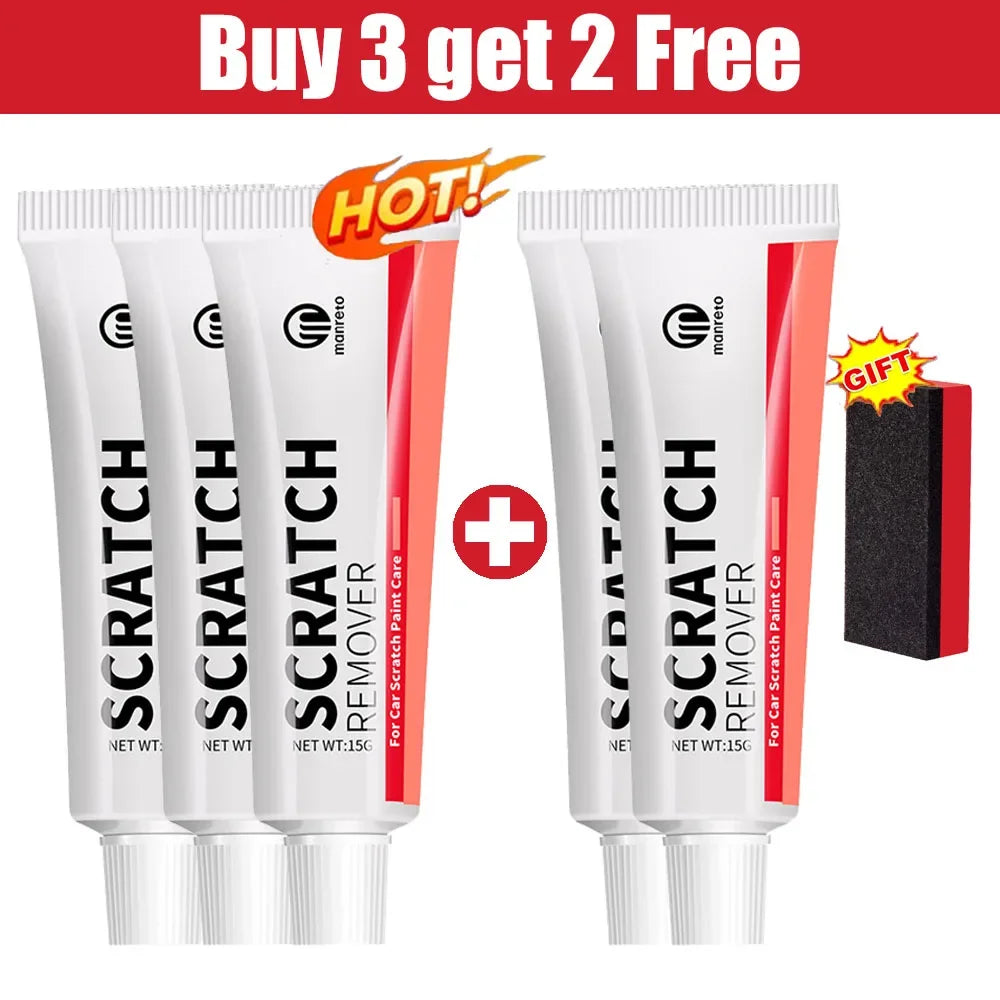 Car Scratch Remover Polishing Paste & Sponge Kit Car Polishing Kit QXL 5 PCS