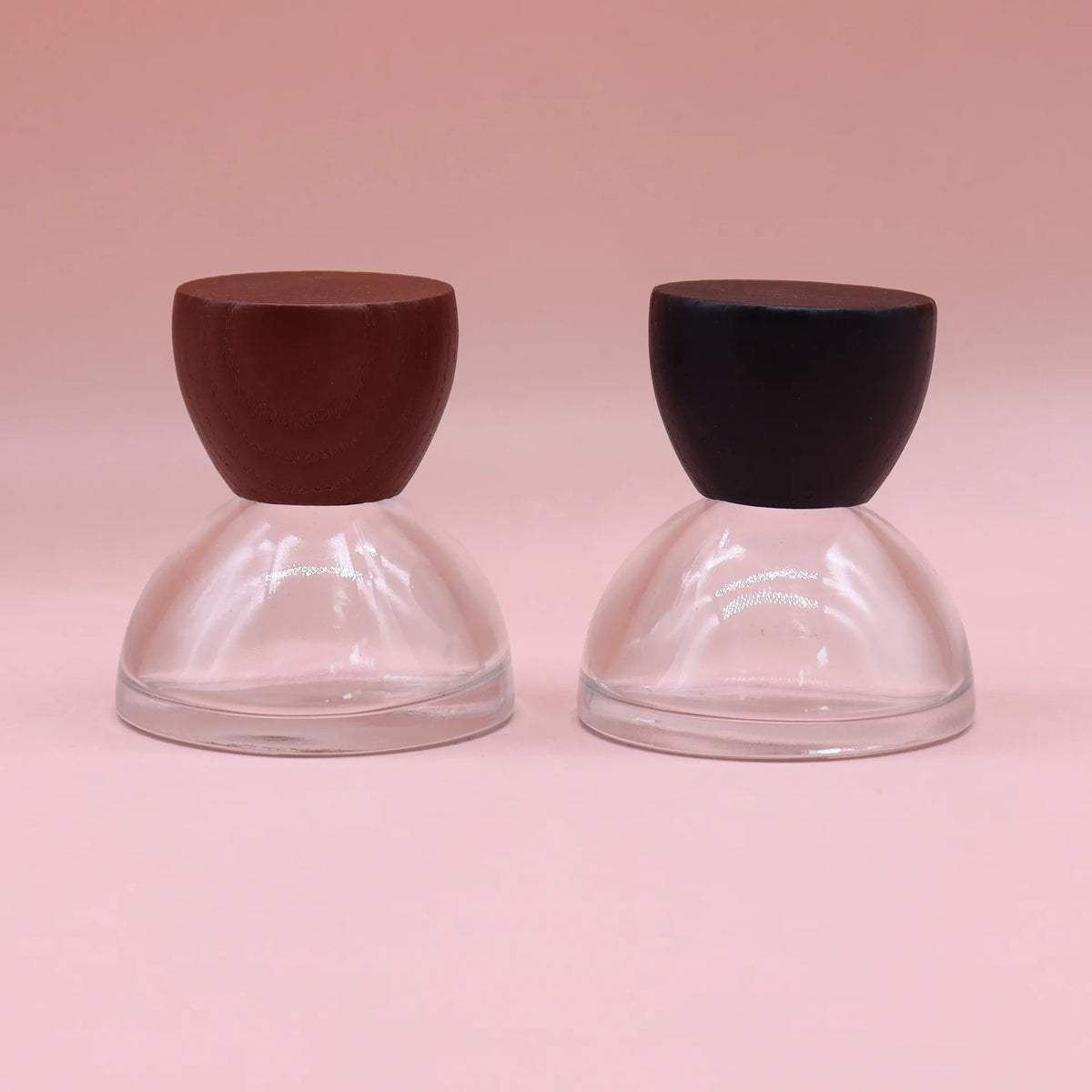 30ml Glass Perfume Spray Bottle with Walnut Wood Cap Perfume Atomizer QXL