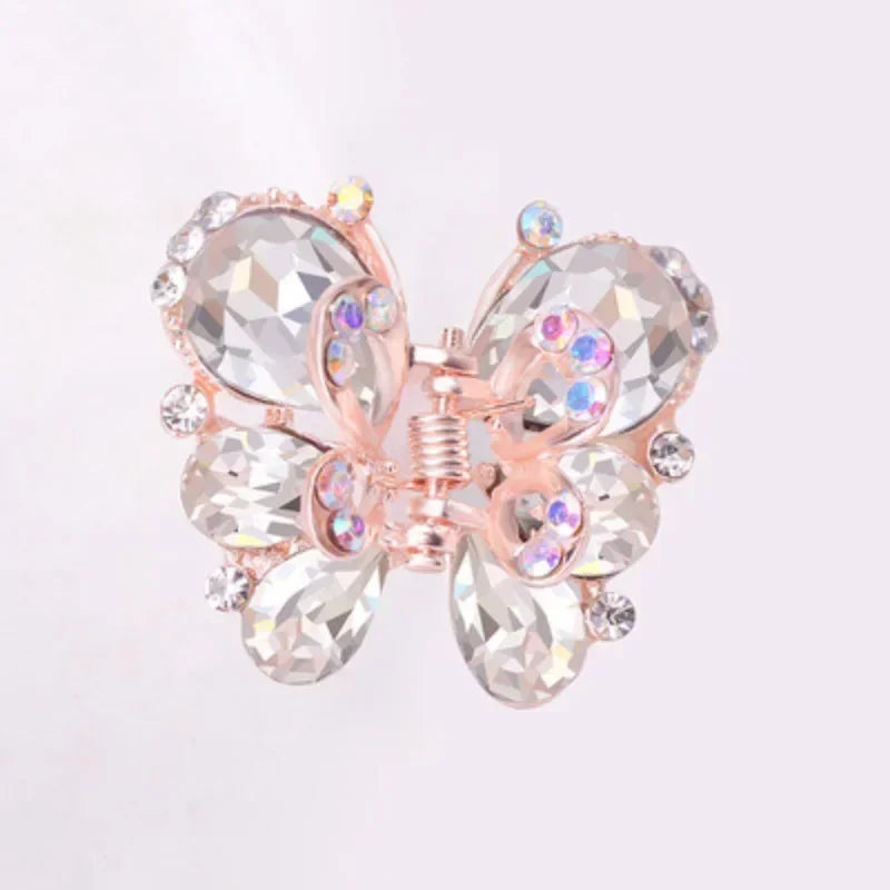 Rhinestone Crystal Hair Claw Clip – Bird Nest Bun Twist Hair Claw Clip QXL