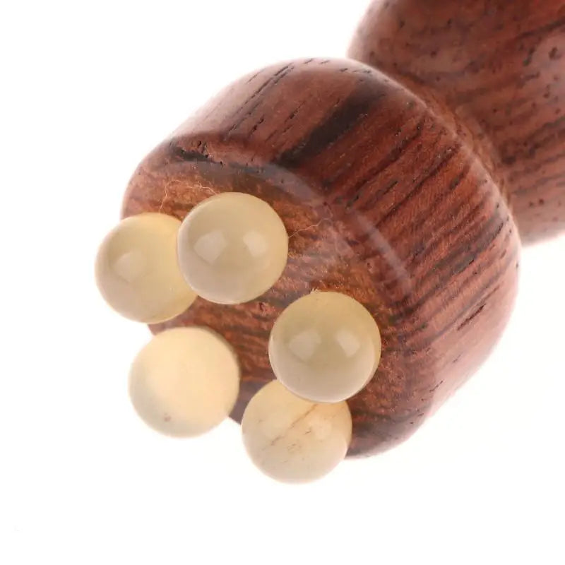 Sandalwood Gua Sha Eye Massage Stick | 5-Bead Face Tool Gua Sha Face Tool QXL