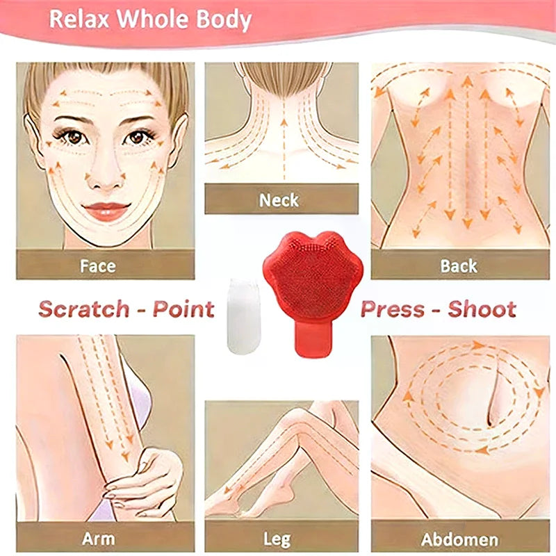 Cat Paw Silicone Blackhead Remover | Non-Slip Handle Tool Blackhead Remover Tool QXL