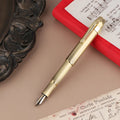 Antique Brass Pocket Rollerball Pen | Compact Portable Gift Pen Pocket Rollerball Pen QXL Yellow