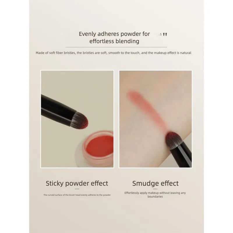 L40 Round-Head Lip Brush | Wool Fiber Lipstick Smudge Tool Lip Makeup Brush QXL