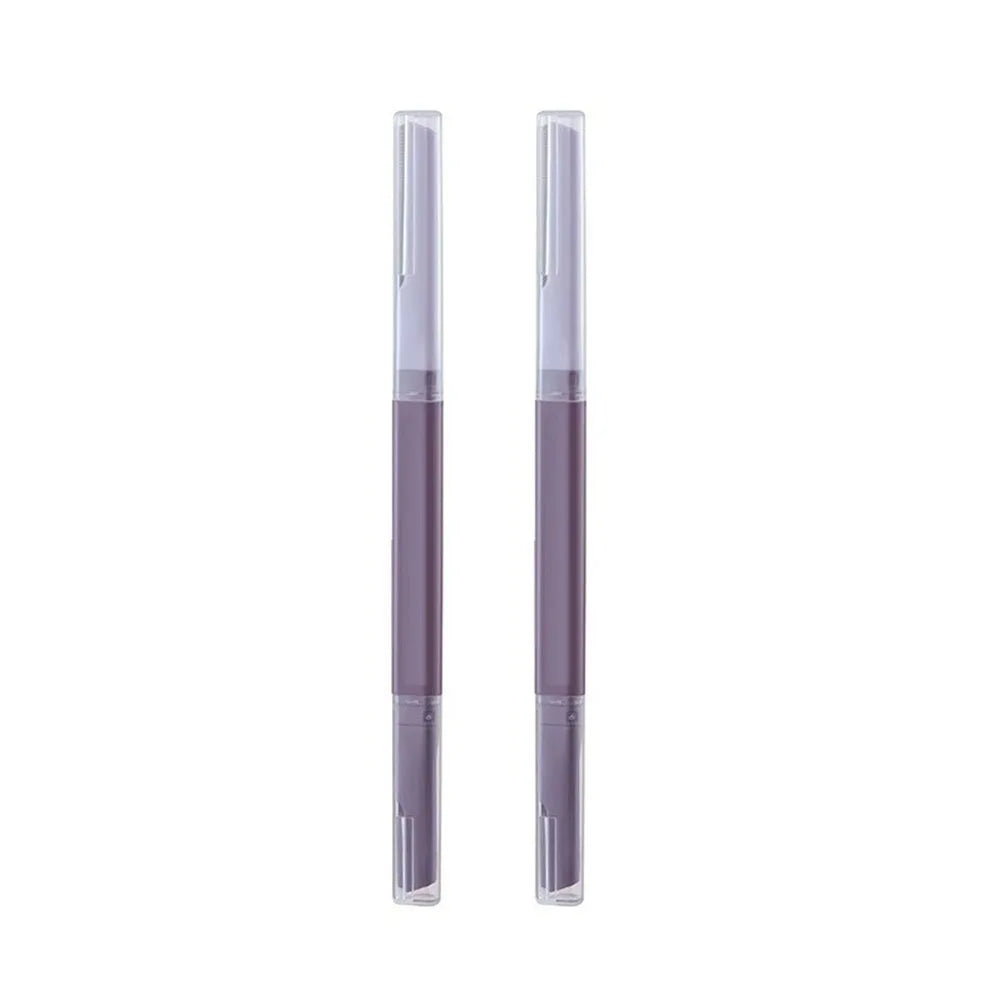 Double-Headed Eyebrow Razor Trimmer with Protective Net Eyebrow Razor Trimmer QXL 2PCS