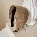Wide-Tooth Retro Headband | Minimalist Women's Hairband Women's Headband QXL khaki