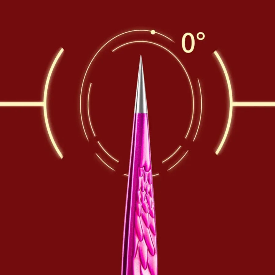 Straight Pointed Tweezers | Lash Extension & Brow Tool Precision Tweezers QXL