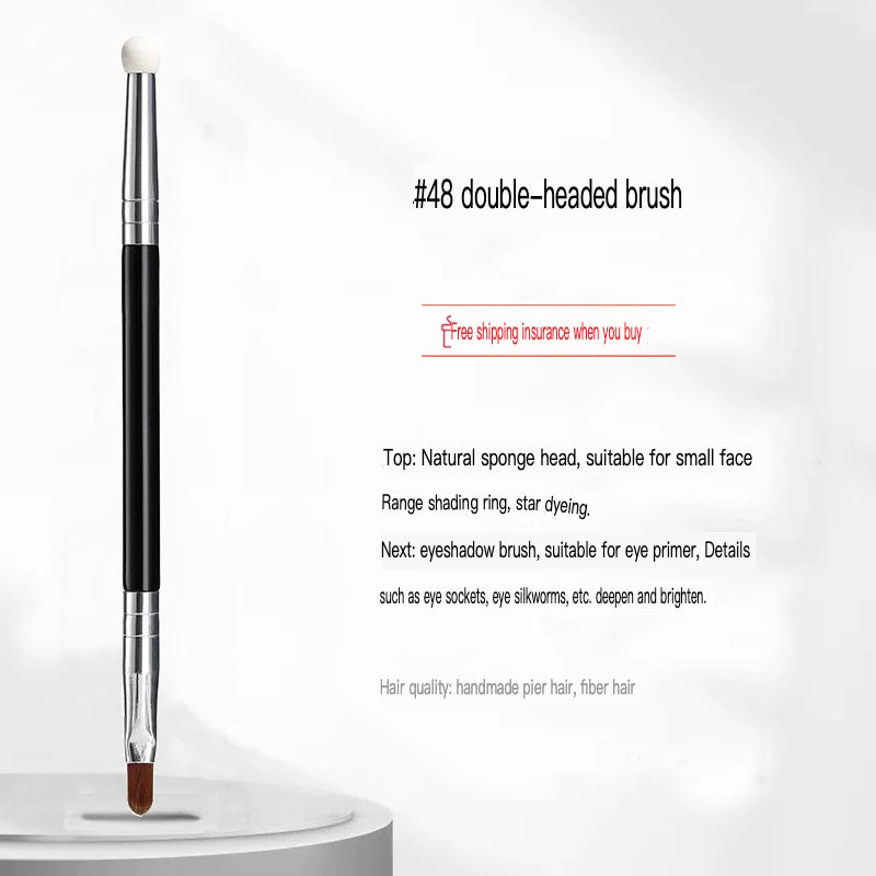 Round Head Concealer Brush Set – 4pc Powder Puff & Eye Concealer Brush Set QXL
