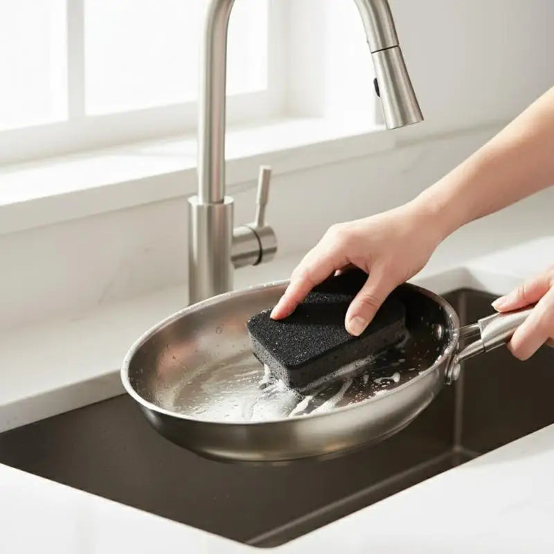 Seaweed Sponge Scrubbing Pads | Nonstick Kitchen Cleaner Kitchen Scrubbing Sponge QXL