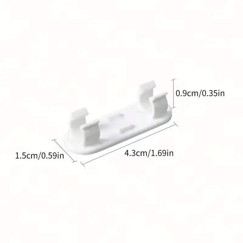 100-Pack Adjustable Cable Clips | Sticky Wire Organizers Cable Clip Organizer QXL