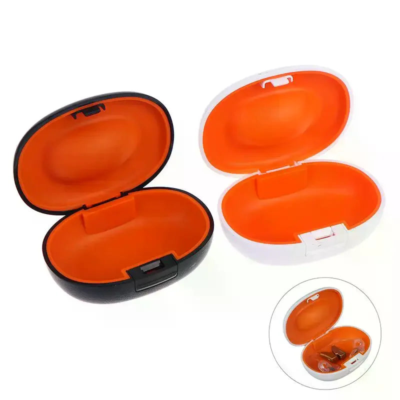 Hearing Aid Hard Case | Portable Shockproof Storage Box Hearing Aid Case QXL
