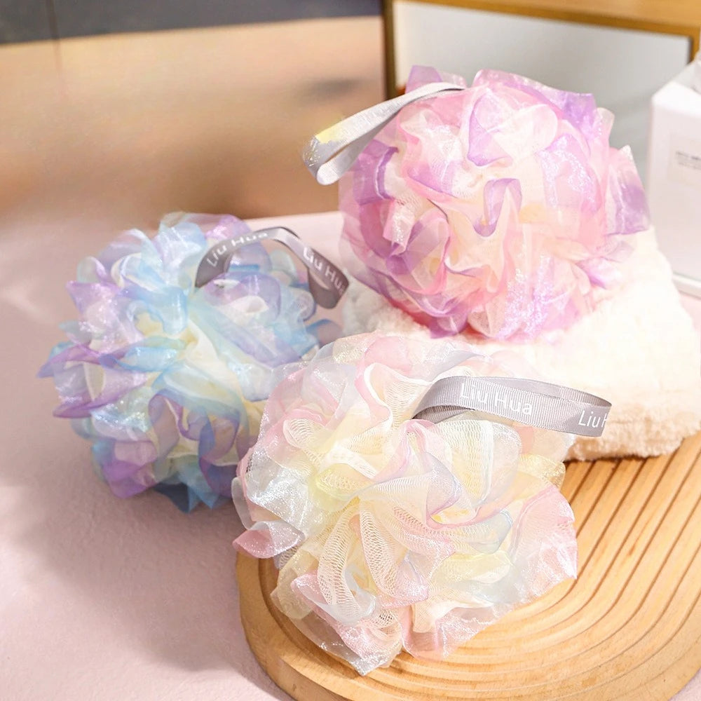 Colorful Foaming Bath Sponge | Body Exfoliating Shower Ball Bath Exfoliating Sponge QXL