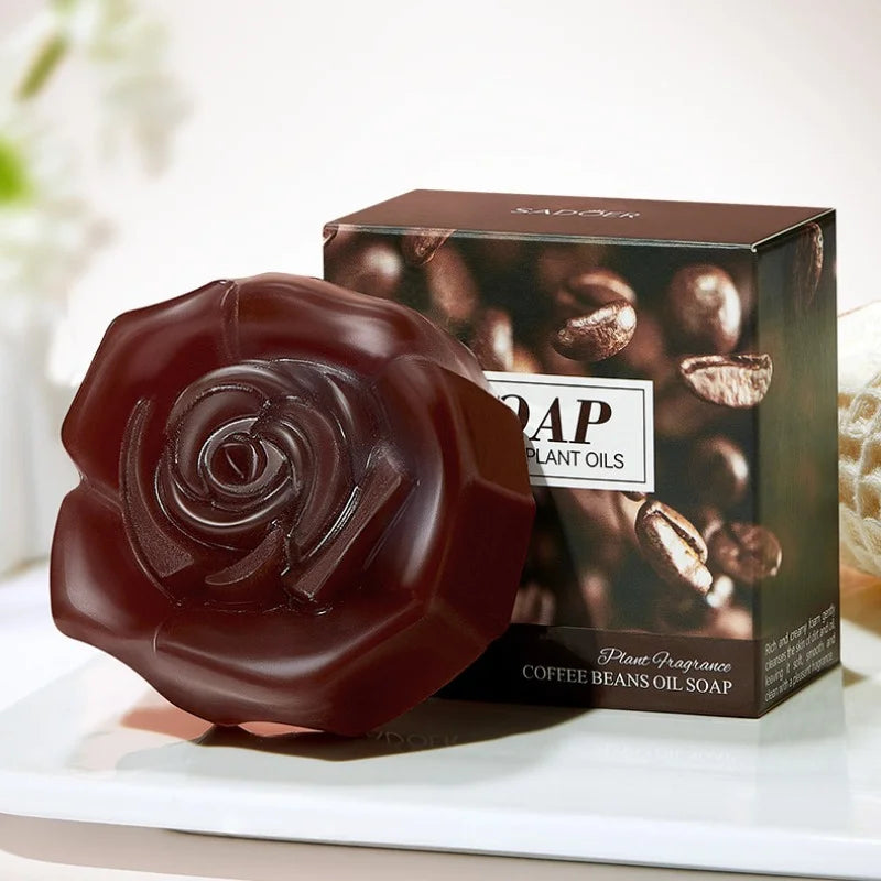 Coffee Bean Essential Oil Hand & Body Bar Soap | Men & Women Essential Oil Bar Soap QXL