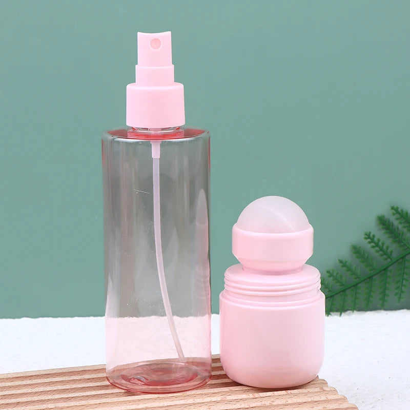 Pink PET Roll-On Bottle | Empty Refillable Oil & Perfume Roll-On Bottle QXL
