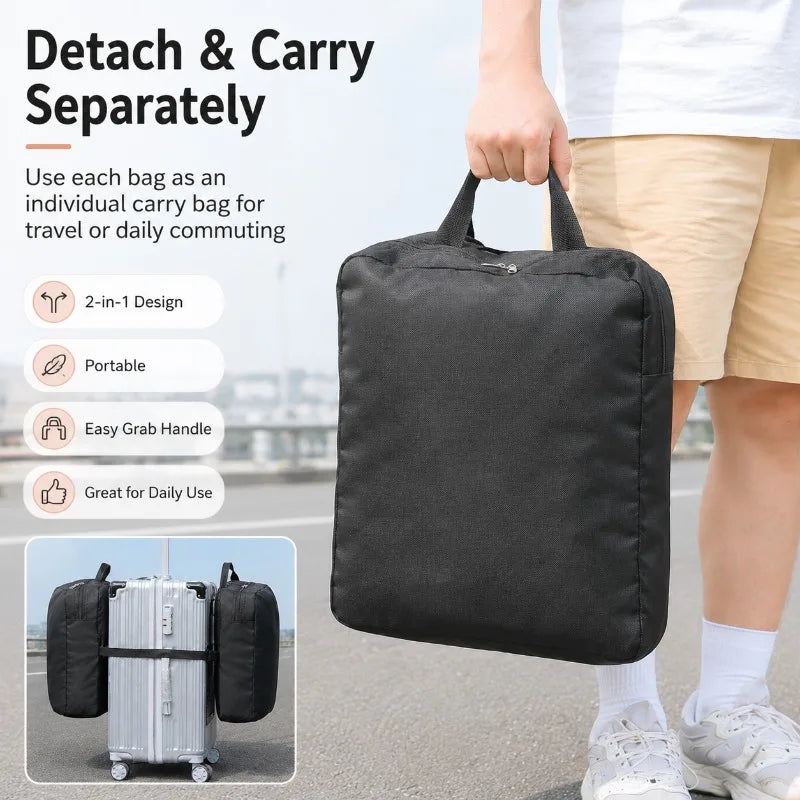 Dual-Side Luggage Expansion Bag | Foldable Suitcase Organizer Luggage Expansion Bag QXL