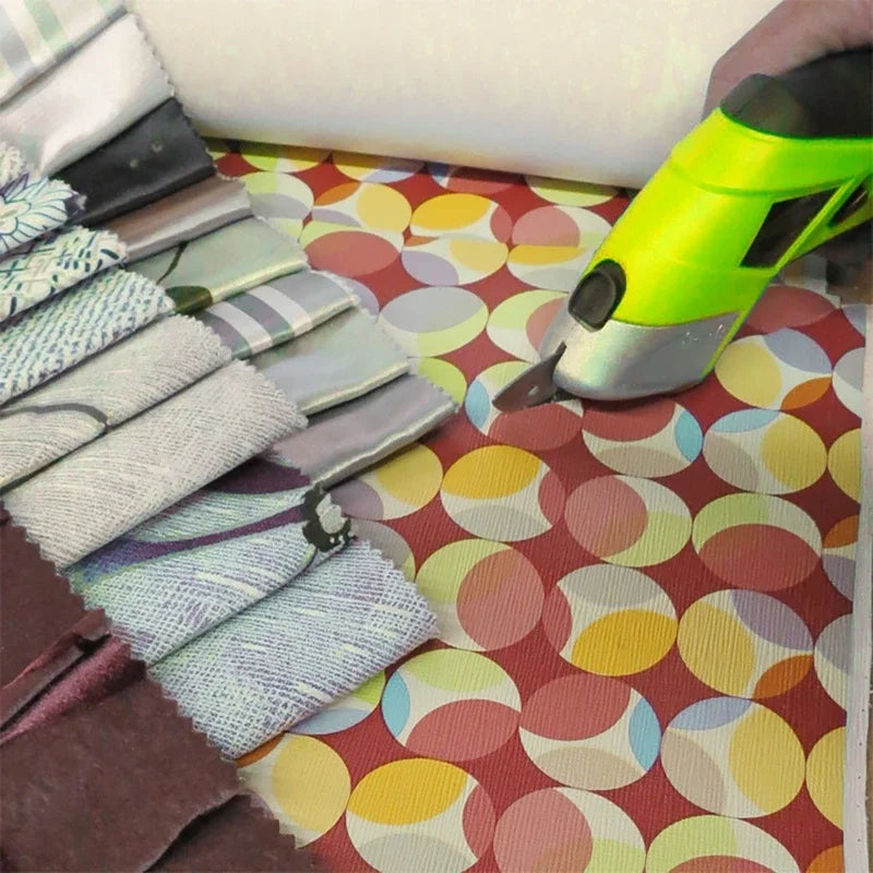Cordless Electric Fabric Scissors 20W | 2 Blades Auto Cutter Electric Fabric Scissors QXL