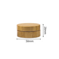 Bamboo Refillable Cream Jar | Airtight Travel Cosmetic Container Cosmetic Storage Jar QXL Small