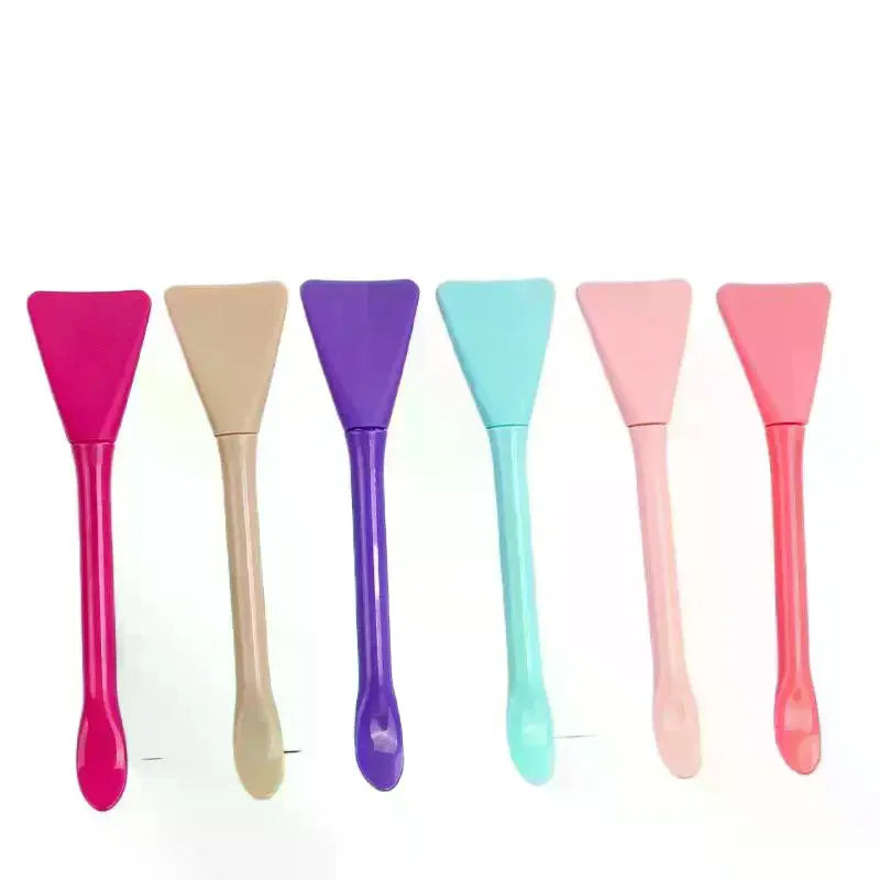 Double-Head Silicone Facial Mask Brush & Scoop | YOVIP Facial Mask Brush QXL