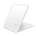 LED Lighted Folding Travel Makeup Mirror | 3 Colours Touch Dim LED Makeup Mirror QXL white