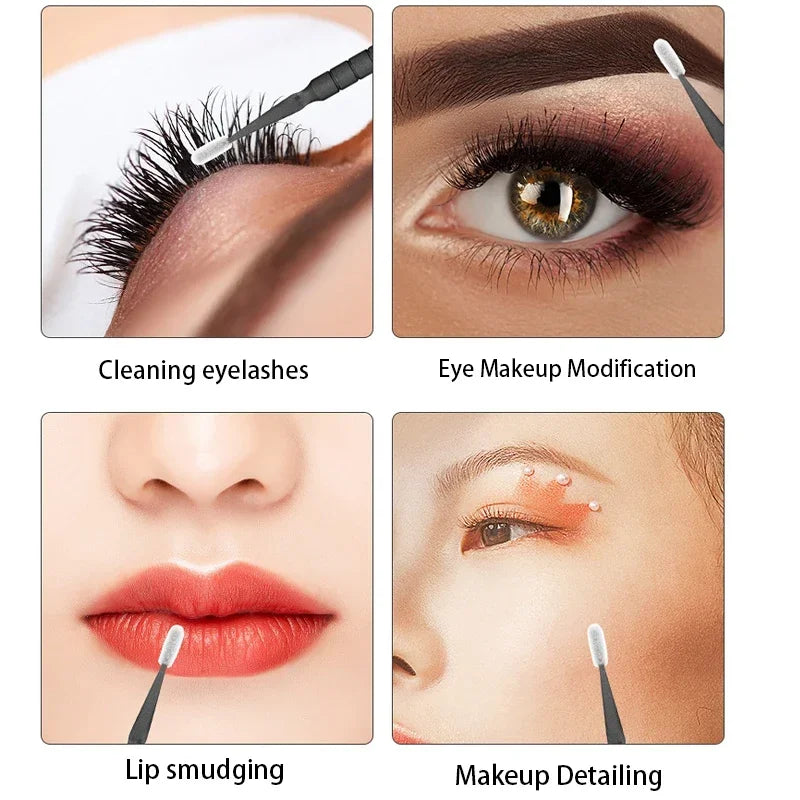 500/1000-Pack Disposable Microbrushes for Eyelash Extensions Lash Microbrush Applicators QXL
