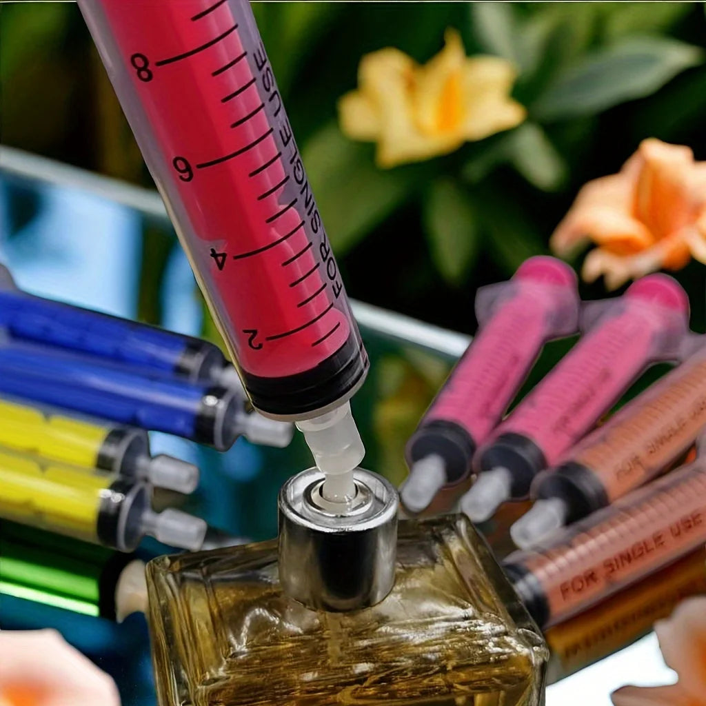 10ml Perfume Refill Syringe Extractor | Colorful Tip Dispenser Perfume Refill Syringe QXL