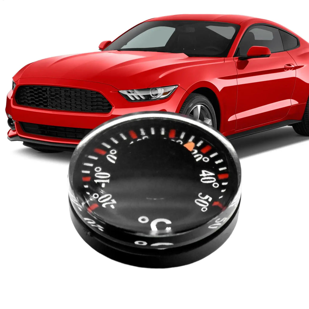 Mini Circular Car Thermometer | Waterproof Dial, High Accuracy Car Dial Thermometer QXL